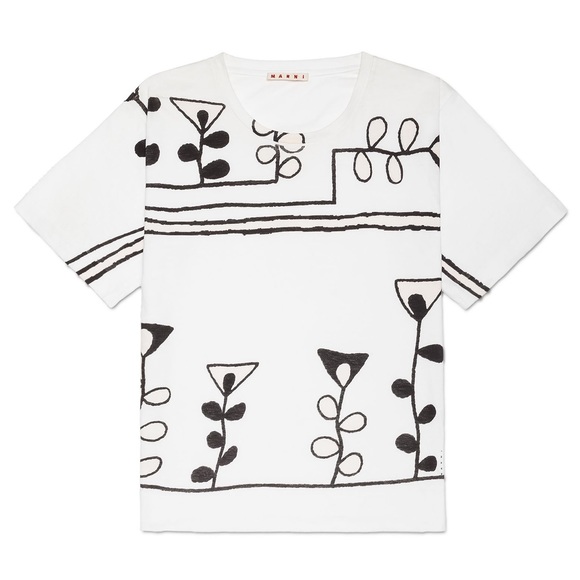 MARNI Graphic Print T-Shirt Medium - Picture 2 of 13